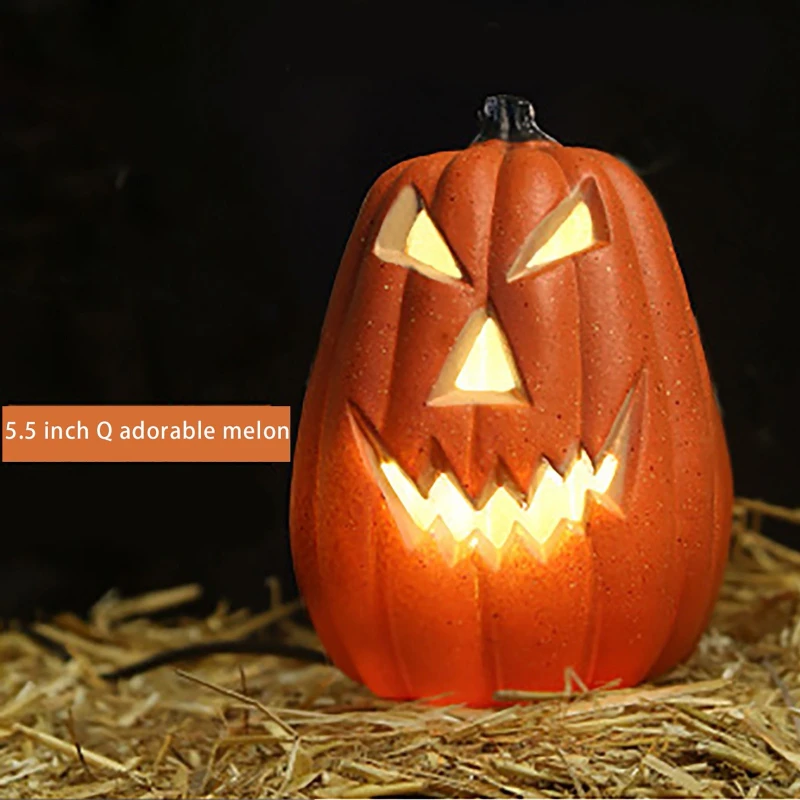 Halloween Pumpkin Decor Led - 스케리한 할로윈 LED 호박 랜턴 -