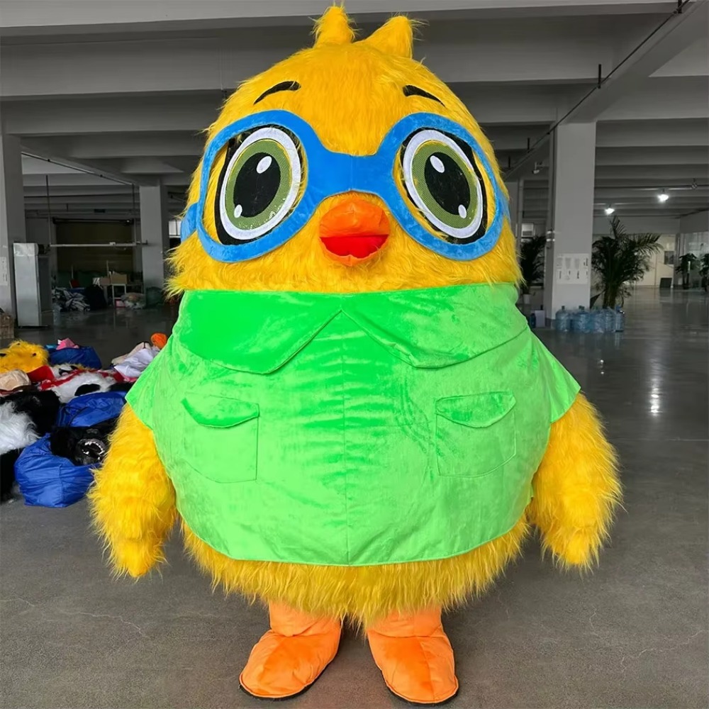 Halloween Costume Adult - 안경을 쓴 풍선 새 마스코트 의상,