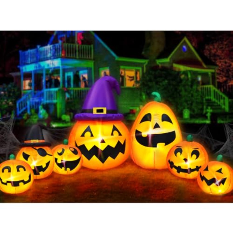 Halloween Pumpkin Decor Led - 실외용 할로윈 장식용 풍선 호박, 높이