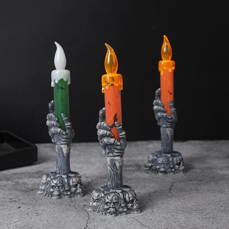 Halloween Pumpkin Decor Led - 할로윈 LED 유령 캔들 라이트 호박