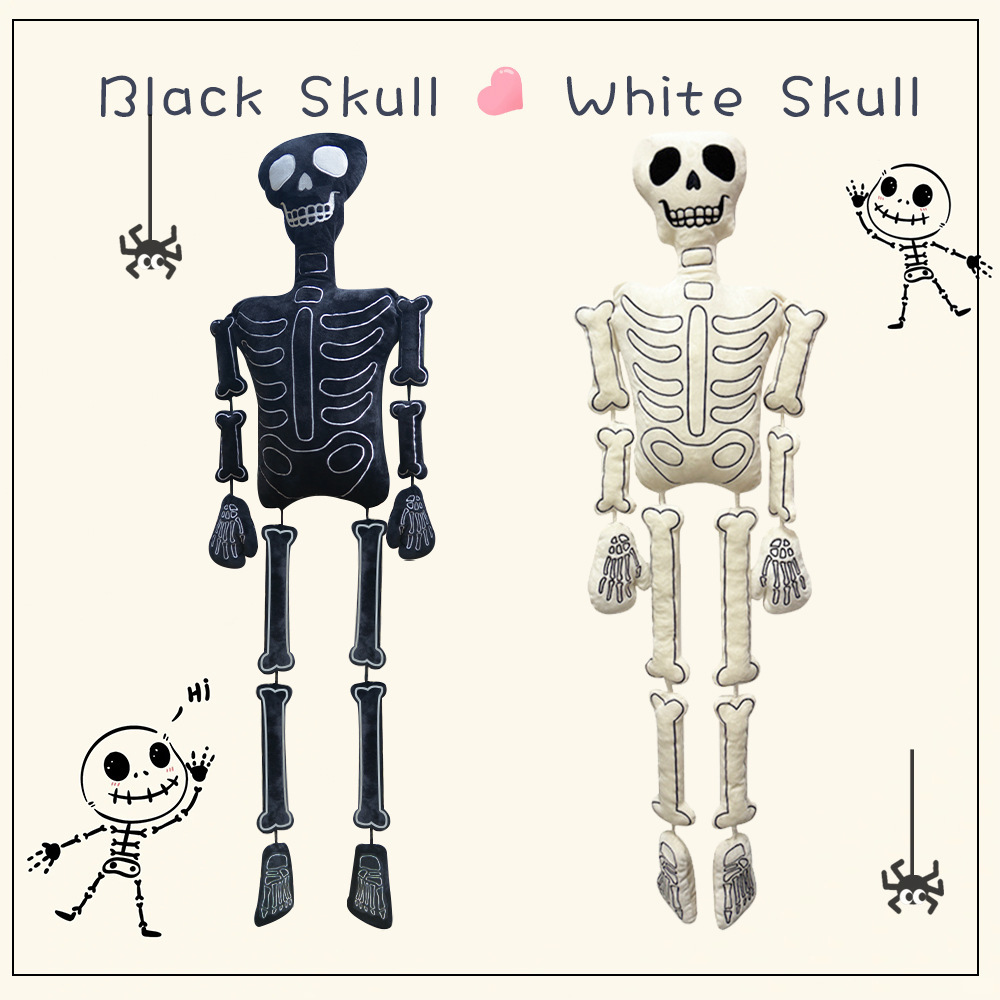 Halloween Skeleton Decoration - 할로윈 해골 봉제 인형, 흰색 뼈가
