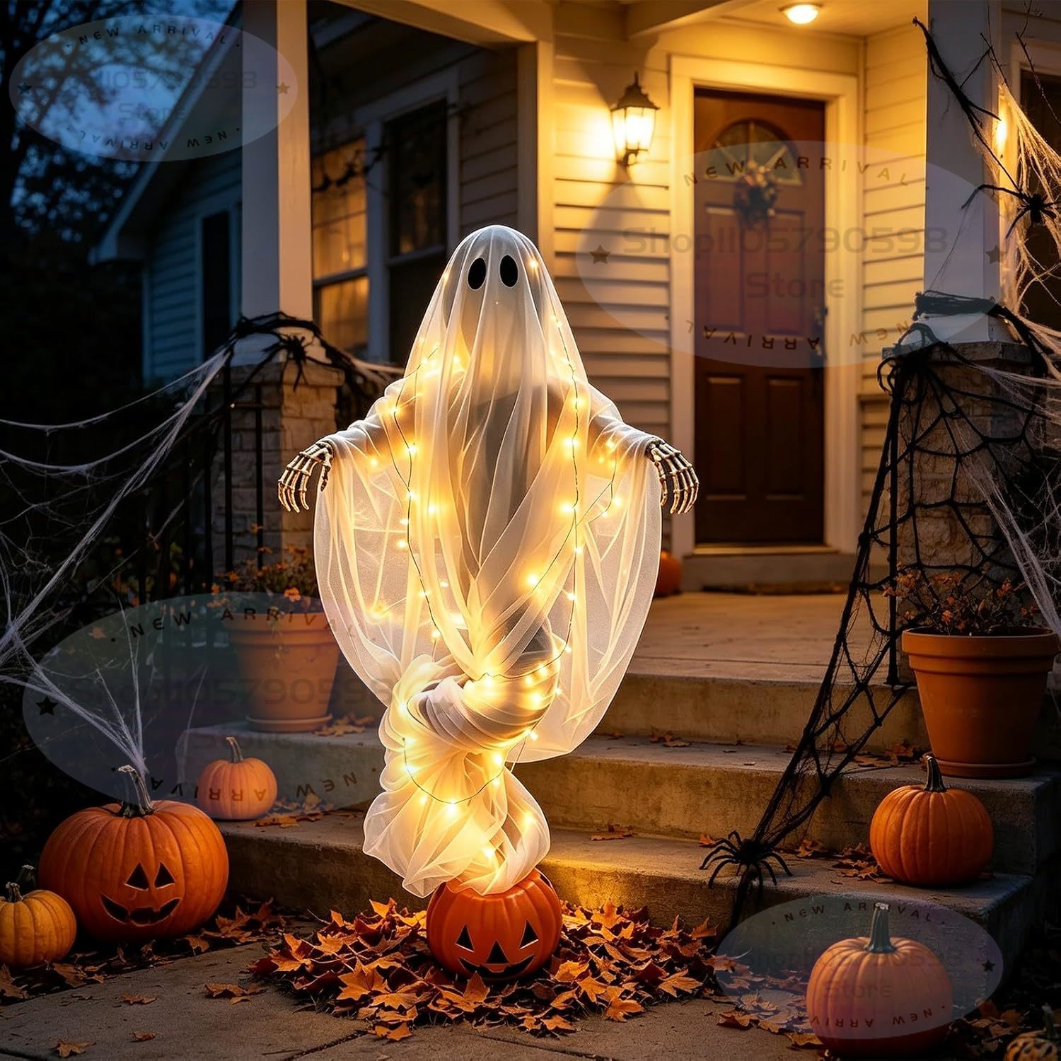 2026년 출시, 회전하는 유령 호박 모양의 정원용 조 - Halloween Pumpkin Decor Led 리뷰 및 가격