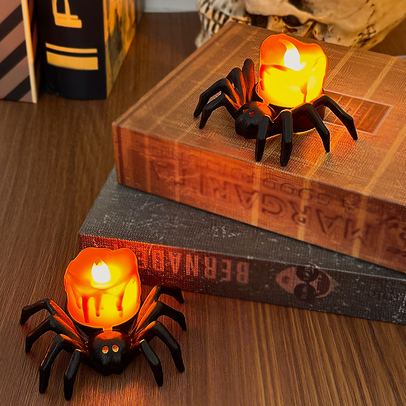 1/2개 LED 캔들 램프 플라스틱 거미 호박 랜턴 유 - Halloween Pumpkin Decor Led 리뷰 및 가격