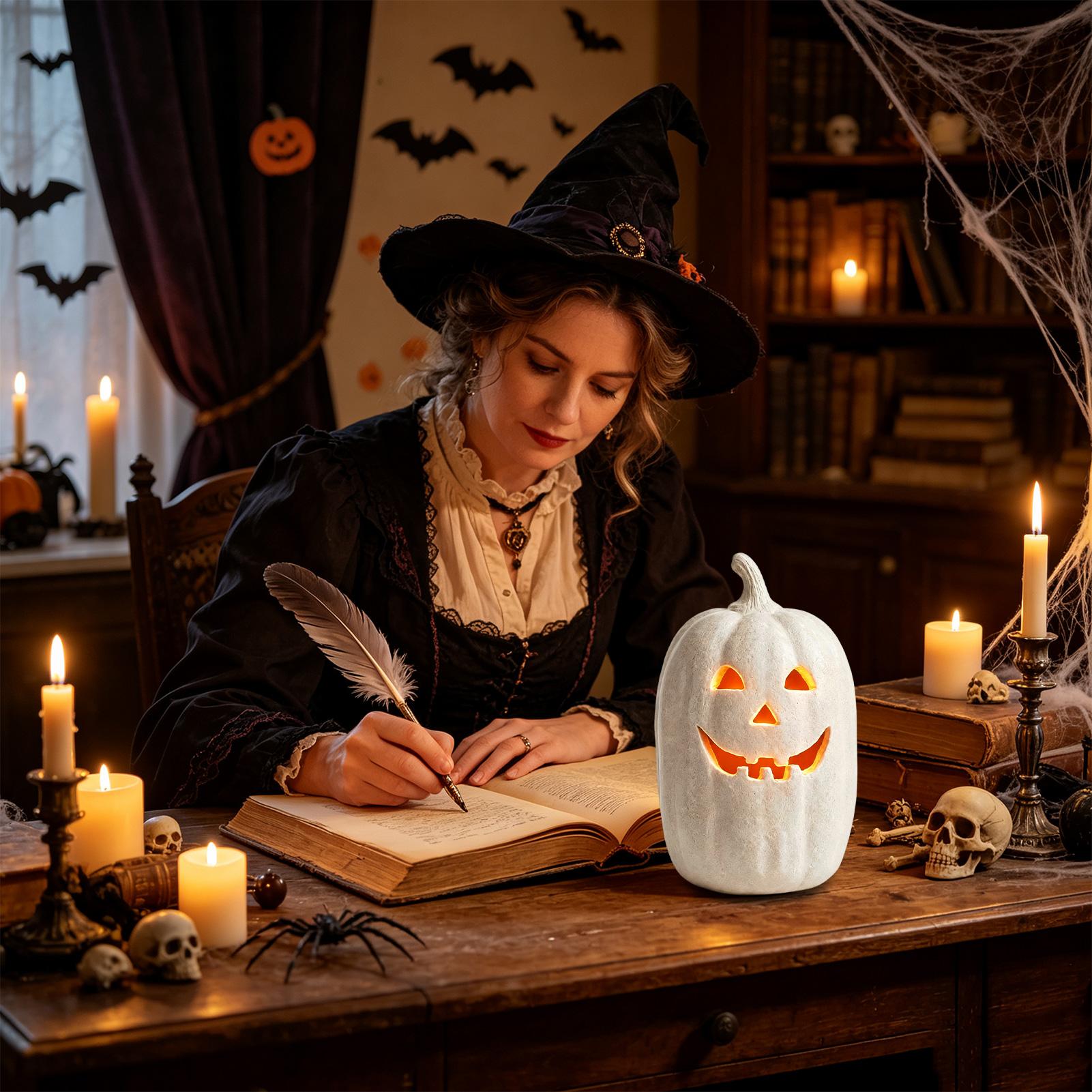 으스스한 호박 랜턴 수제 레진 랜턴 센터피스 할로윈 홈 - Pumpkin Lantern Halloween 리뷰 및 가격