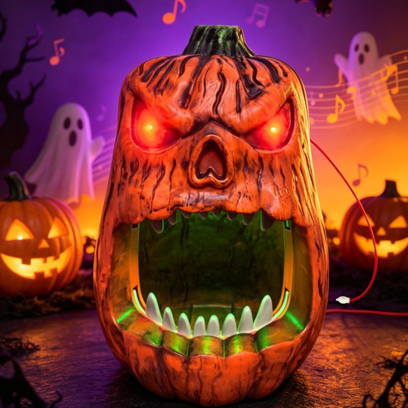 할로윈 LED 조명 호박 사탕 그릇 음성 작동 해골 얼 - Pumpkin Lantern Halloween 리뷰 및 가격