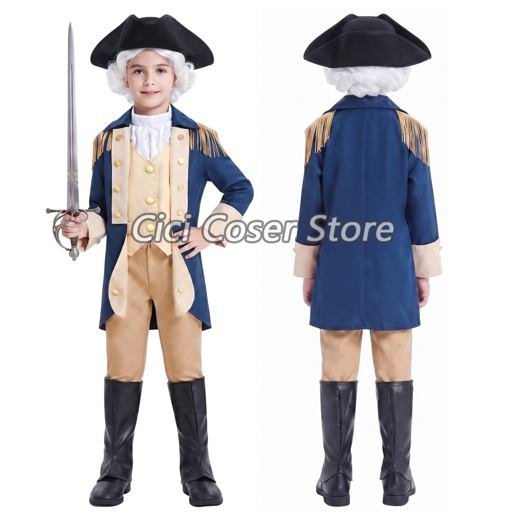 어린이용 조지 워싱턴 시대 복장, 역사적인 군 장교 복 - Halloween Costume Kids 리뷰 및 가격