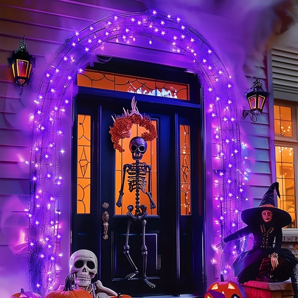 1/2PC12M100LED 할로윈 장식 태양광 LED  - Halloween Led String Lights Orange 리뷰 및 가격