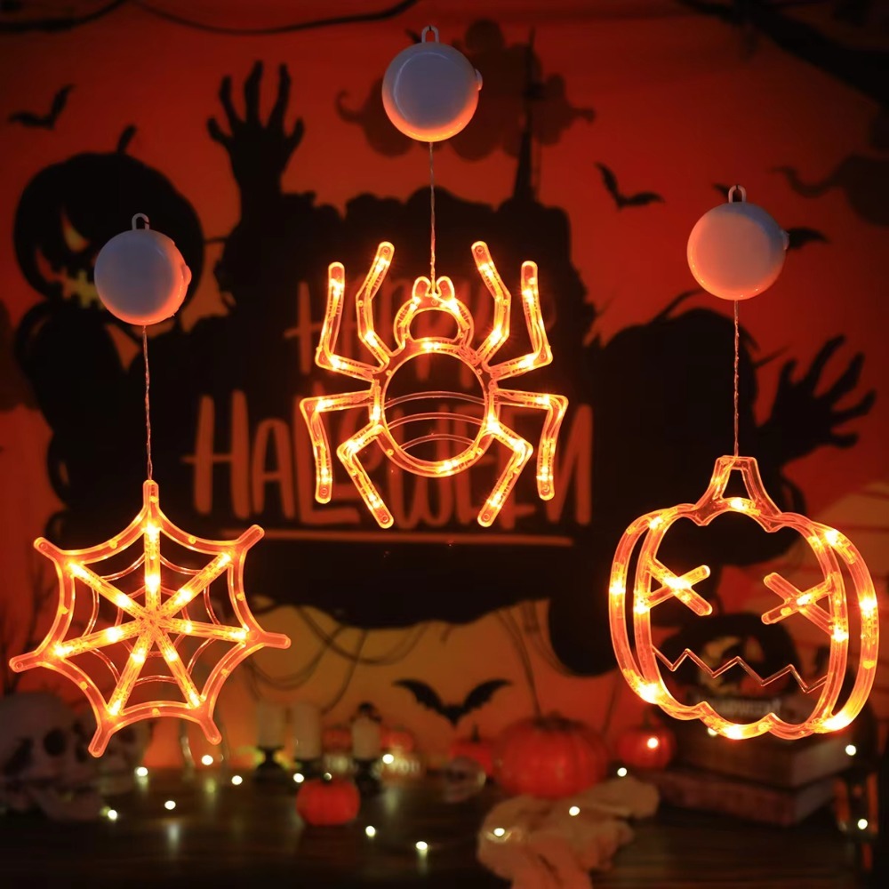 할로윈 LED 스트링 라이트 호박 거미줄 흡착컵 걸이형 - Halloween Pumpkin Decor Led 리뷰 및 가격