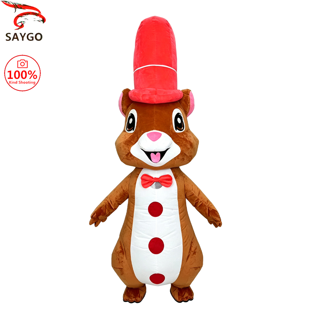 SAYGO 빨간 모자 다람쥐 인형 의상, 마스코트 의상 - Halloween Costume Adult 리뷰 및 가격