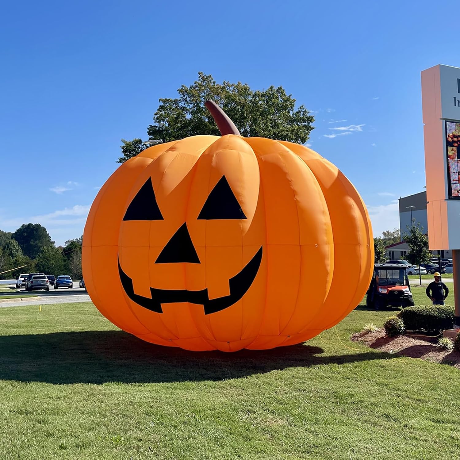 거대한 10피트 할로윈 풍선 호박 장식, 방수 에어 블 - Halloween Pumpkin Decor Led 리뷰 및 가격