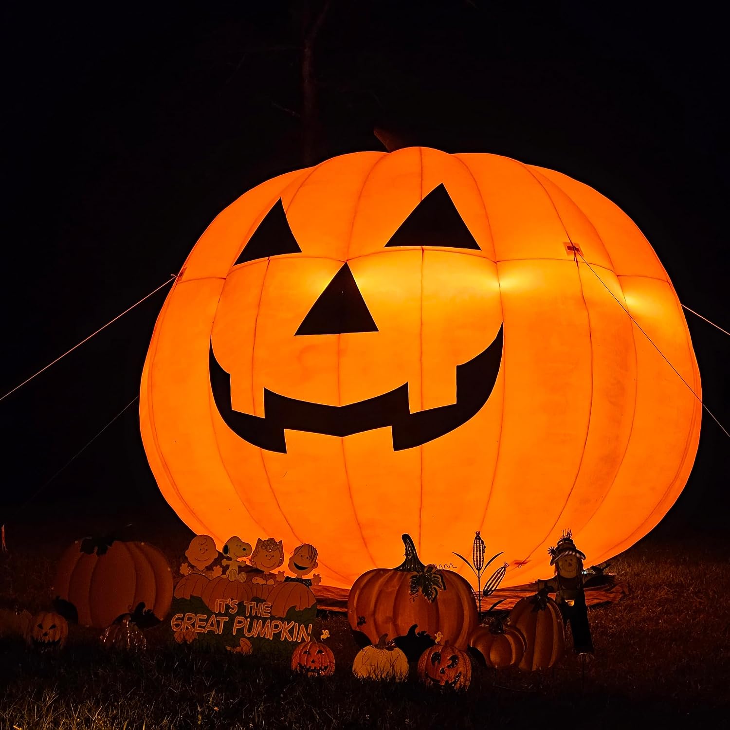 거대한 10피트 할로윈 풍선 호박 장식, 방수 에어 블 - Halloween Pumpkin Decor Led 리뷰 및 가격