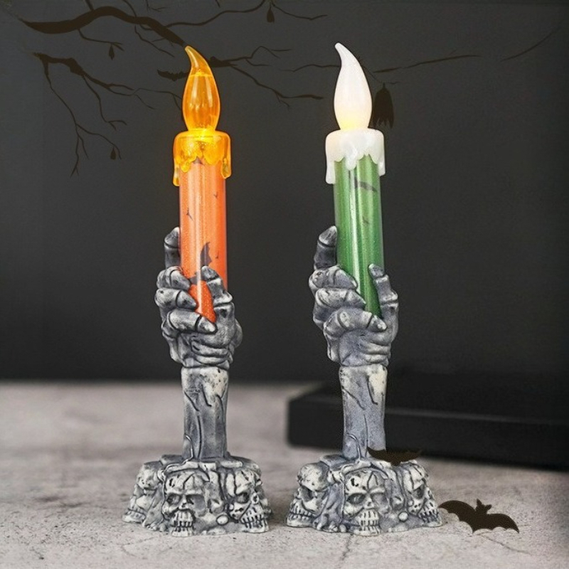 할로윈 LED 유령 캔들 라이트 호박 해골 손 모양 조 - Halloween Pumpkin Decor Led 리뷰 및 가격
