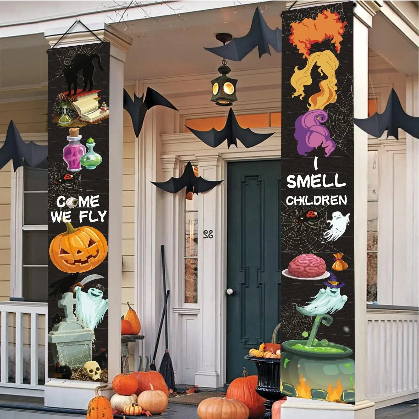 할로윈 호박 커플렛 공포 거미줄 분위기 깃발 교수형 장 - Spider Web Halloween Decoration 리뷰 및 가격