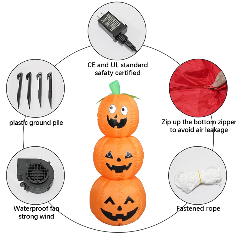 1.2M 쌓을 수 있는 할로윈 풍선 호박 LED 조명  - Halloween Pumpkin Decor Led 리뷰 및 가격