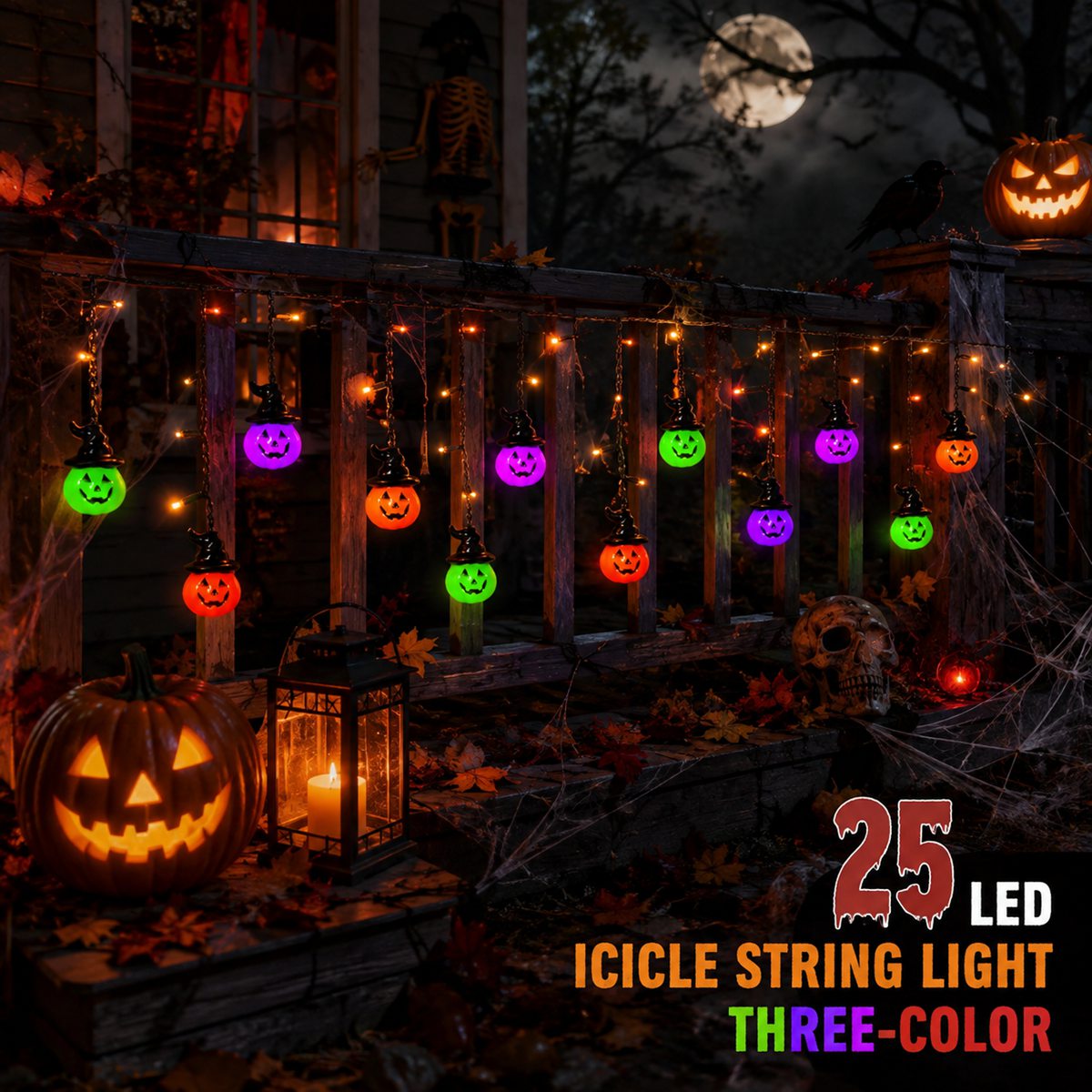 할로윈 무서운 10개의 마녀 모자 호박 조명 1개와 2 - Halloween Led String Lights Orange 리뷰 및 가격