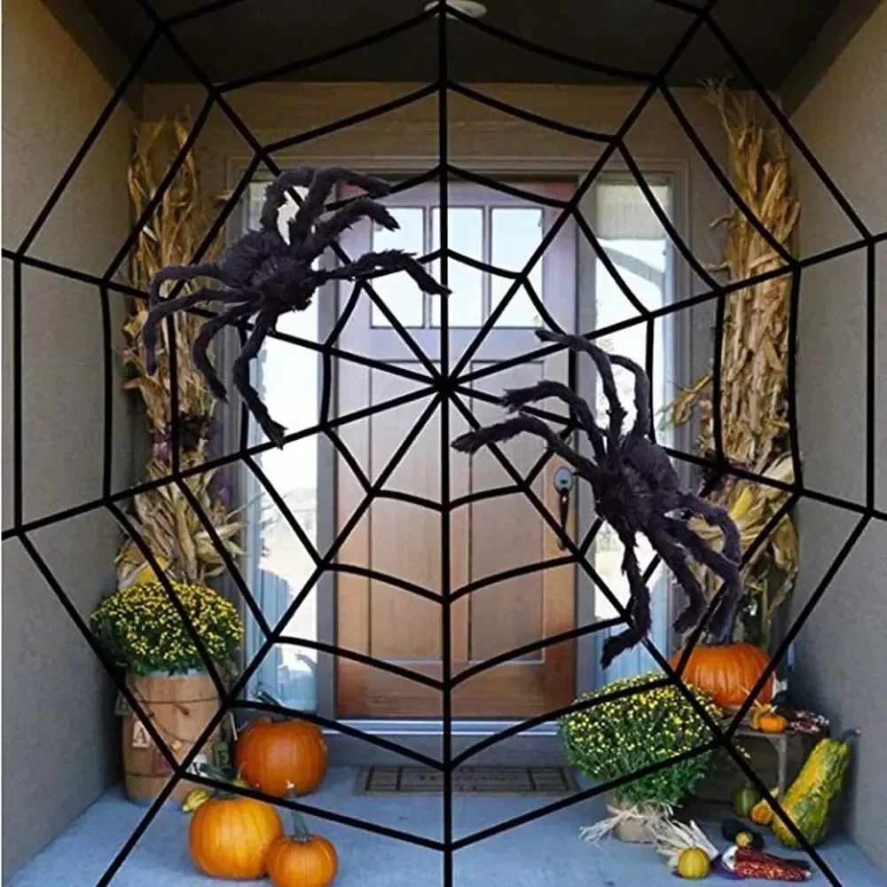 할로윈 분위기를 연출하는 인형 거미 장식 1~2개 세트 - Spider Web Halloween Decoration 리뷰 및 가격